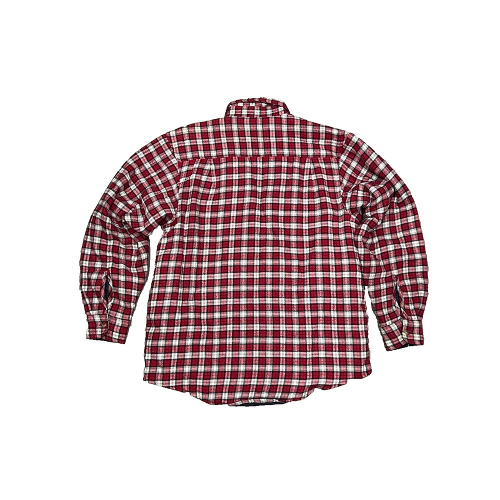 Wrangler Retro Red Plaid Flannel Y2K Shirt Medium A003719 - Picture 4 of 12
